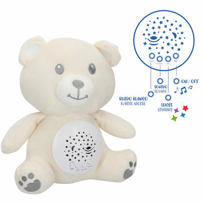 Jucărie de Pluș cu Proiector LED Colorbaby Flauș Plastic 20 x 25 x 12 cm (4 Unități) - Jucarii si jocuri, Jucării de pluș
