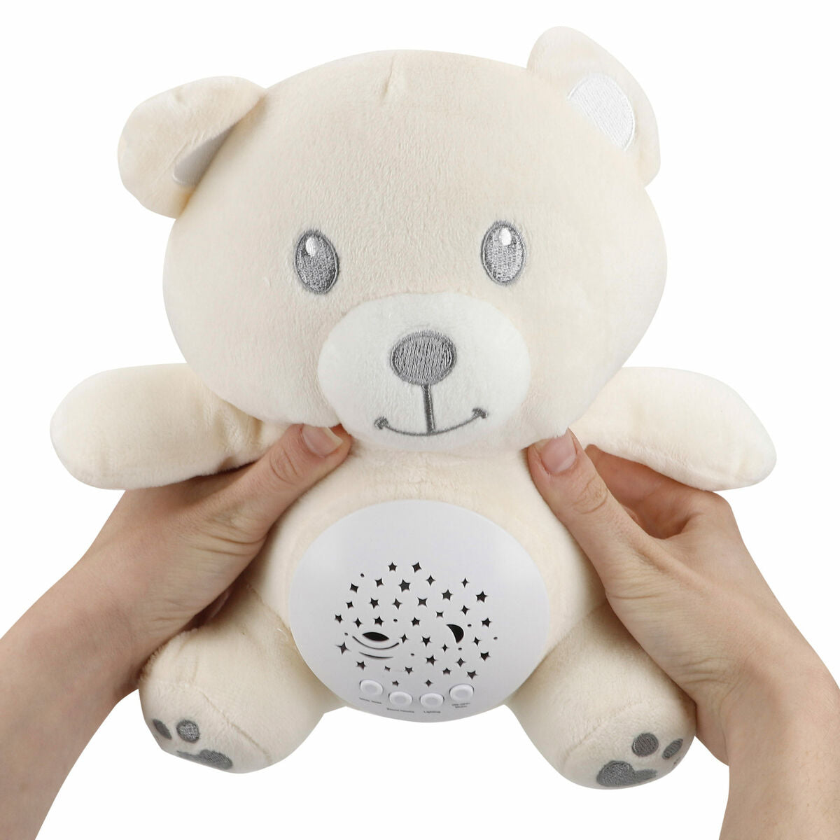 Jucărie de Pluș cu Proiector LED Colorbaby Flauș Plastic 20 x 25 x 12 cm (4 Unități) - Jucarii si jocuri, Jucării de pluș