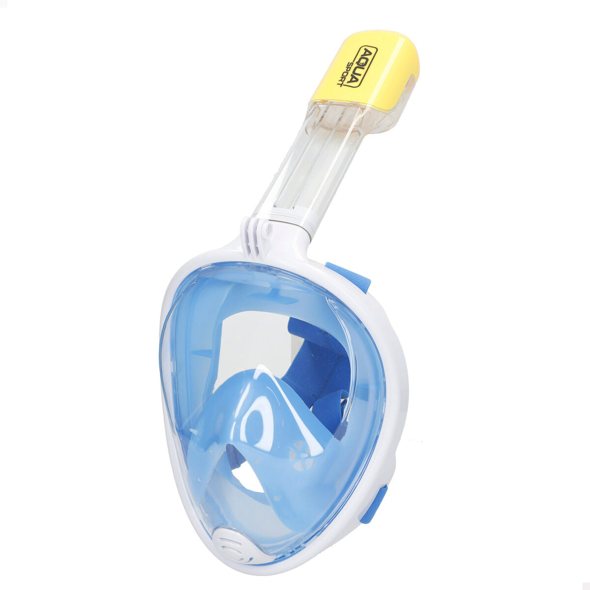 Mască de Snorkel cu Suport pentru Cameră Sportivă AquaSport Albastru Turquoise (4 Unități) - Sport și în aer liber, Sporturi acvatice