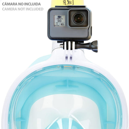 Mască de Snorkel cu Suport pentru Cameră Sportivă AquaSport Albastru Turquoise (4 Unități) - Sport și în aer liber, Sporturi acvatice