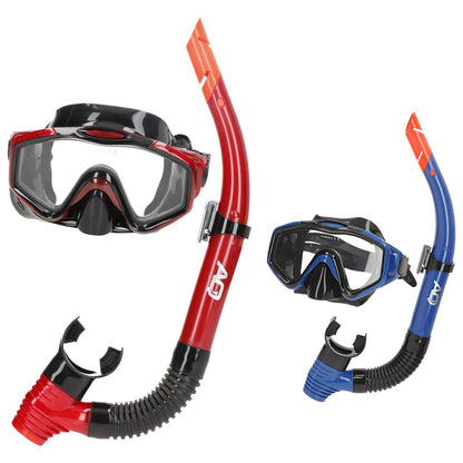 Ochelari de Scufundare cu Tub AquaSport Albastru Roșu (6 Unități) - Sport și în aer liber, Sporturi acvatice
