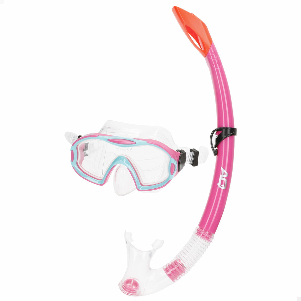 Ochelari de Scufundare cu Tub AquaSport Albastru Roz (6 Unități) - Sport și în aer liber, Sporturi acvatice