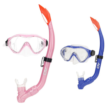 Ochelari de Scufundare cu Tub AquaSport Albastru Roz (6 Unități) - Sport și în aer liber, Sporturi acvatice