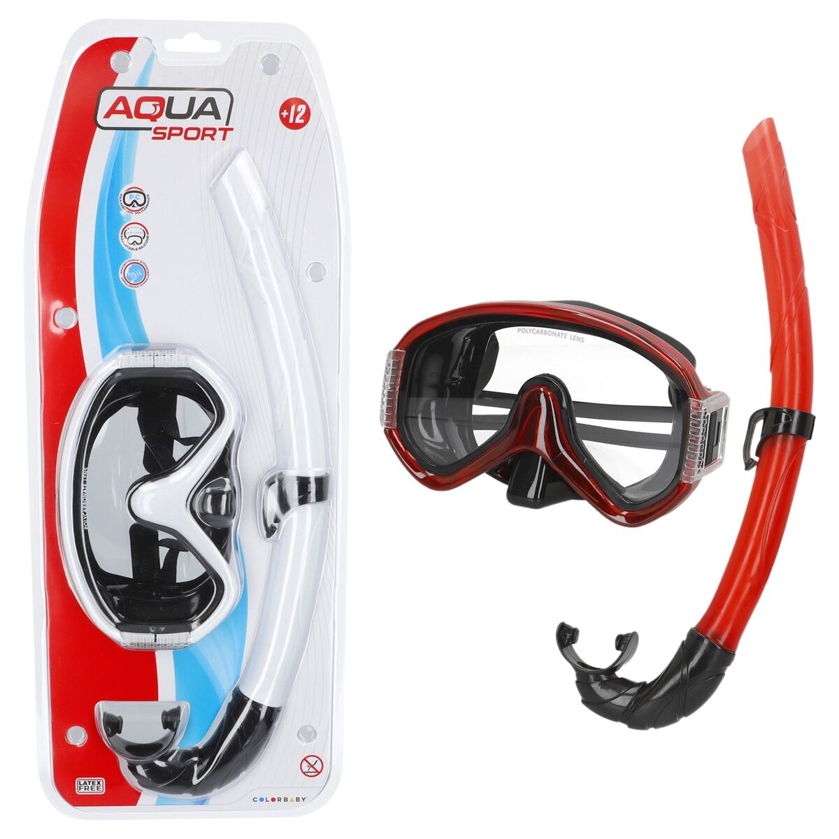 Ochelari de Scufundare cu Tub AquaSport (6 Unități) - Sport și în aer liber, Sporturi acvatice