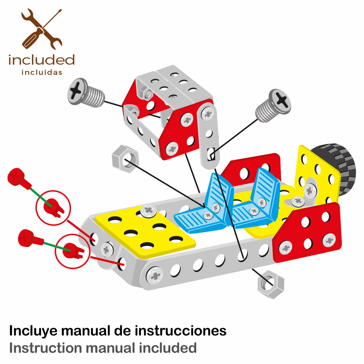 Set de Construcție Colorbaby Mașină 236 Piese - Jucarii si jocuri