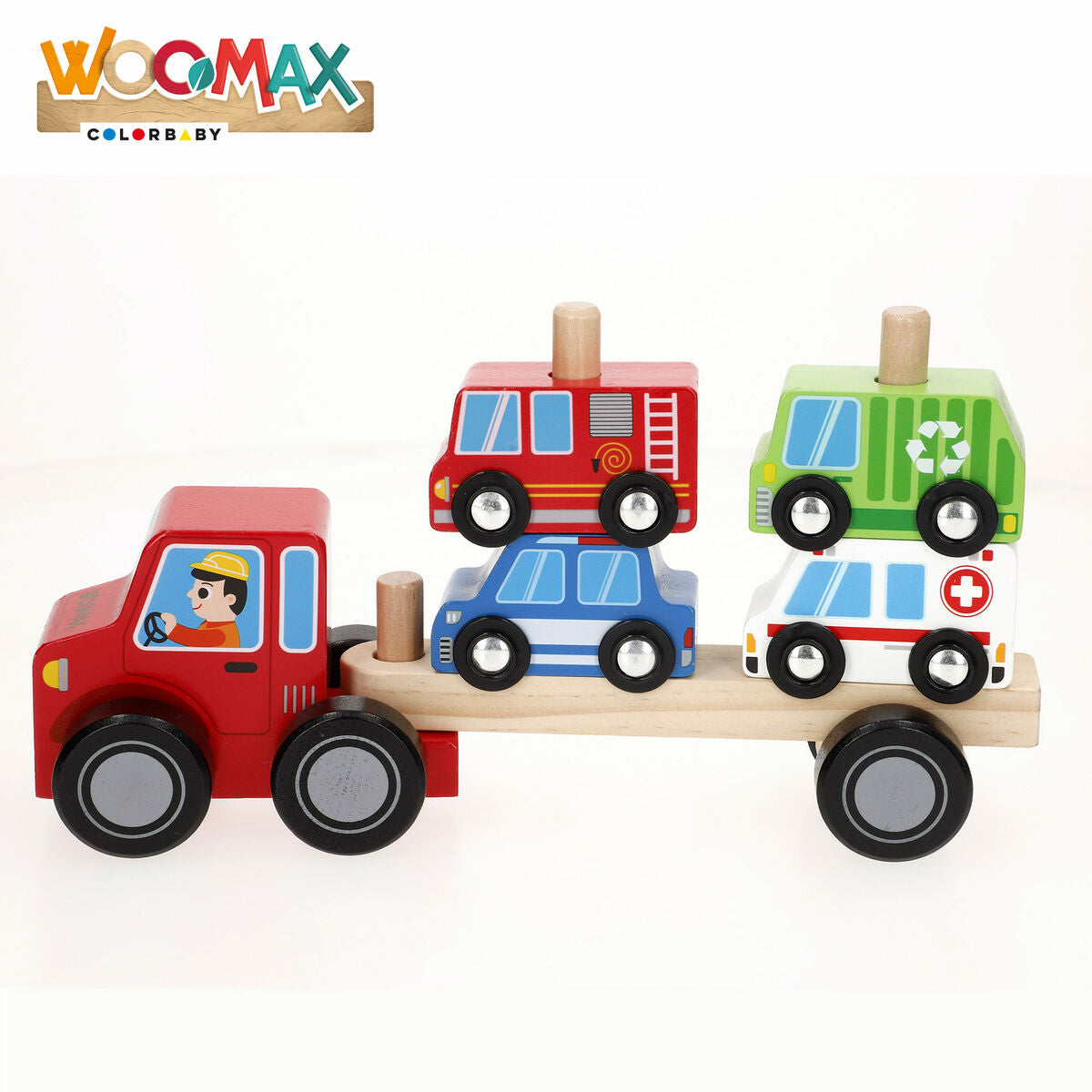 Camion Autotransporter și Mașini 25 x 13 x 6 cm (6 Unități) - Jucarii si jocuri, Vehicule