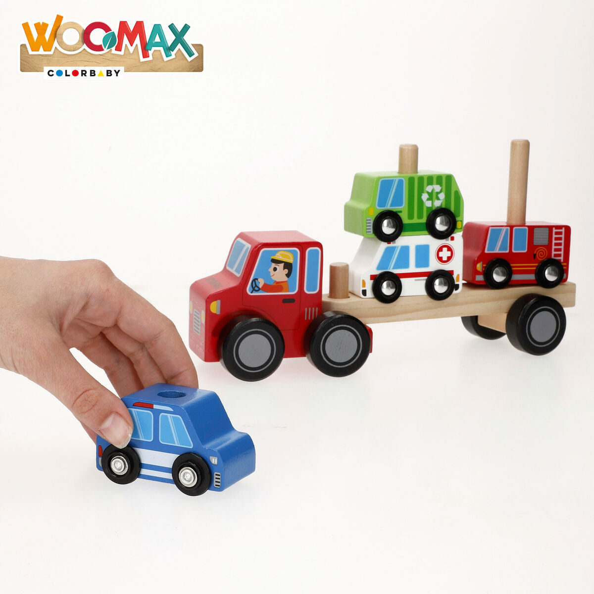 Camion Autotransporter și Mașini 25 x 13 x 6 cm (6 Unități) - Jucarii si jocuri, Vehicule