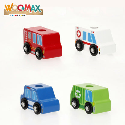 Camion Autotransporter și Mașini 25 x 13 x 6 cm (6 Unități) - Jucarii si jocuri, Vehicule