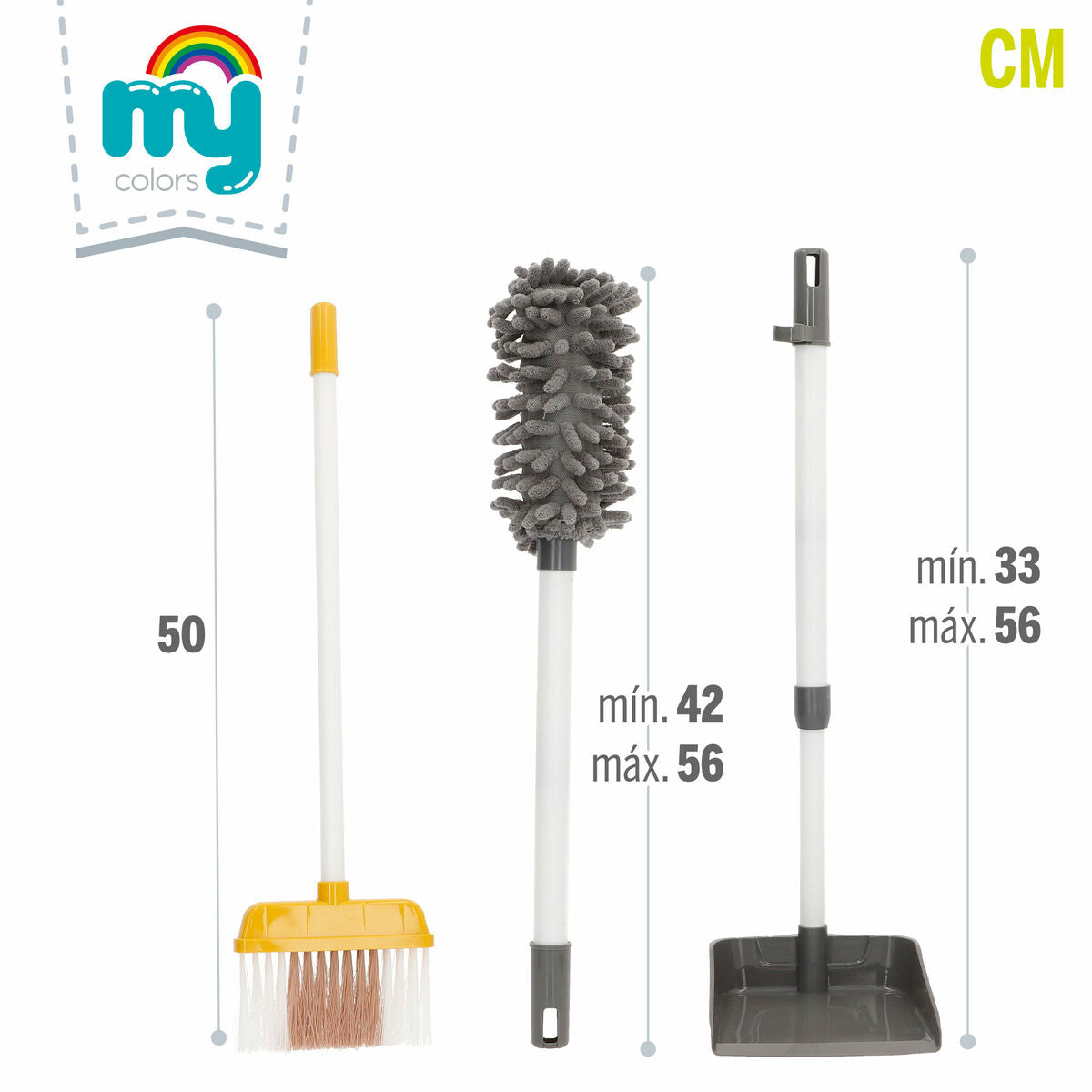 Kit de curățare et de depozitare Colorbaby 20 x 58 x 20 cm 7 Piese (6 Unități) - Jucarii si jocuri, Imitații de jocuri