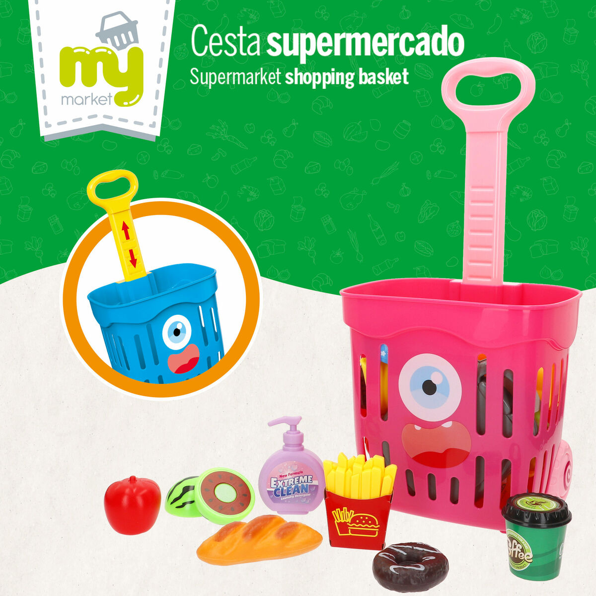 Set de Alimente de Jucărie Colorbaby 22 x 43 x 16 cm 51 Piese 6 Unități - Jucarii si jocuri, Imitații de jocuri