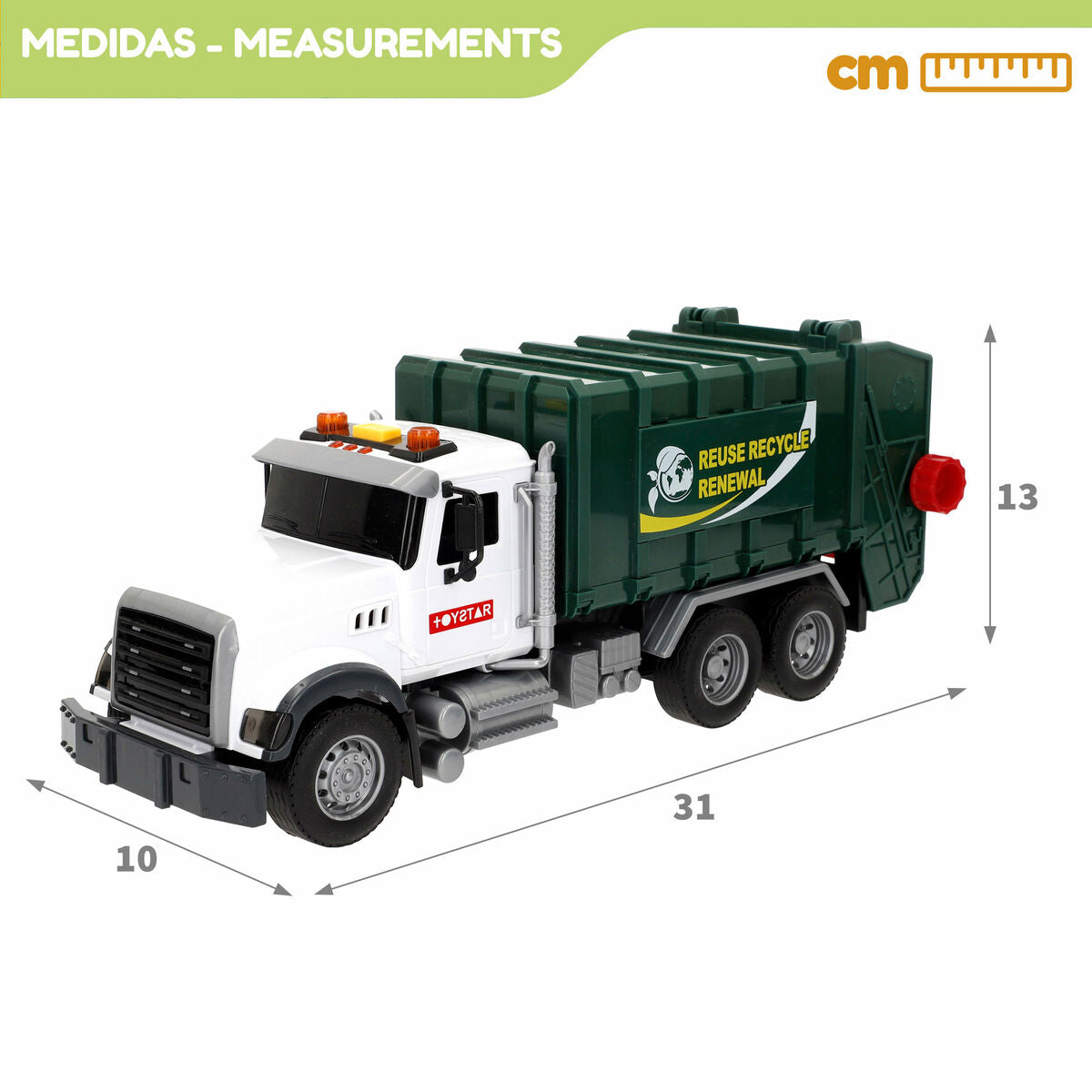 Autogunoieră Speed & Go 31 x 13 x 10 cm (6 Unități) - Jucarii si jocuri, Vehicule