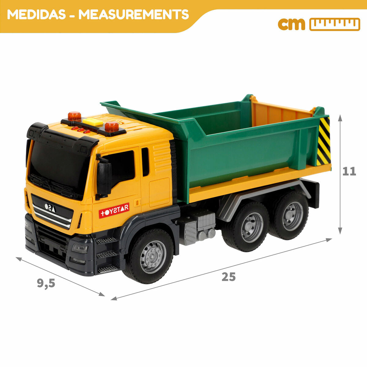 Camion cu lumini și sunete Speed & Go Lumină Sunet 25 x 11 x 9,5 cm (6 Unități) - Jucarii si jocuri, Vehicule