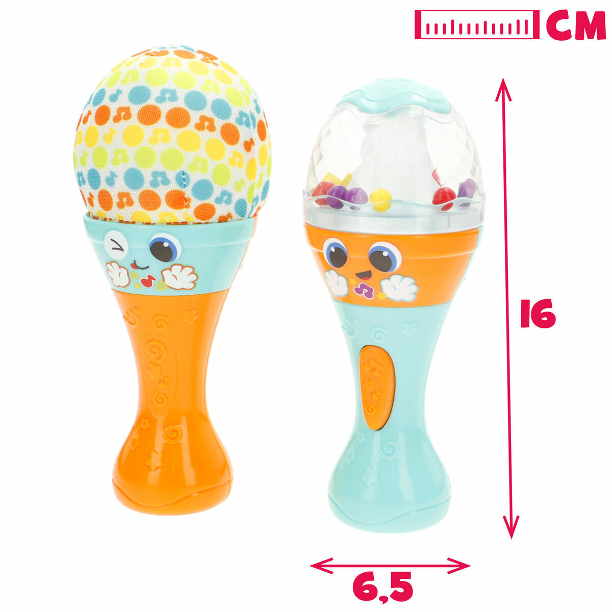 Jucărie muzicală Winfun 7 x 17 x 7 cm (6 Unități) - Bebelus, Jucăriile copilăriei timpurii