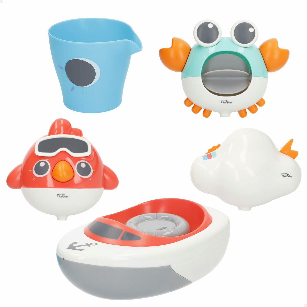 Jucării pentru Baie Colorbaby 16 x 6,5 x 9 cm 6 Unități - Acasă și bucătărie, Baie