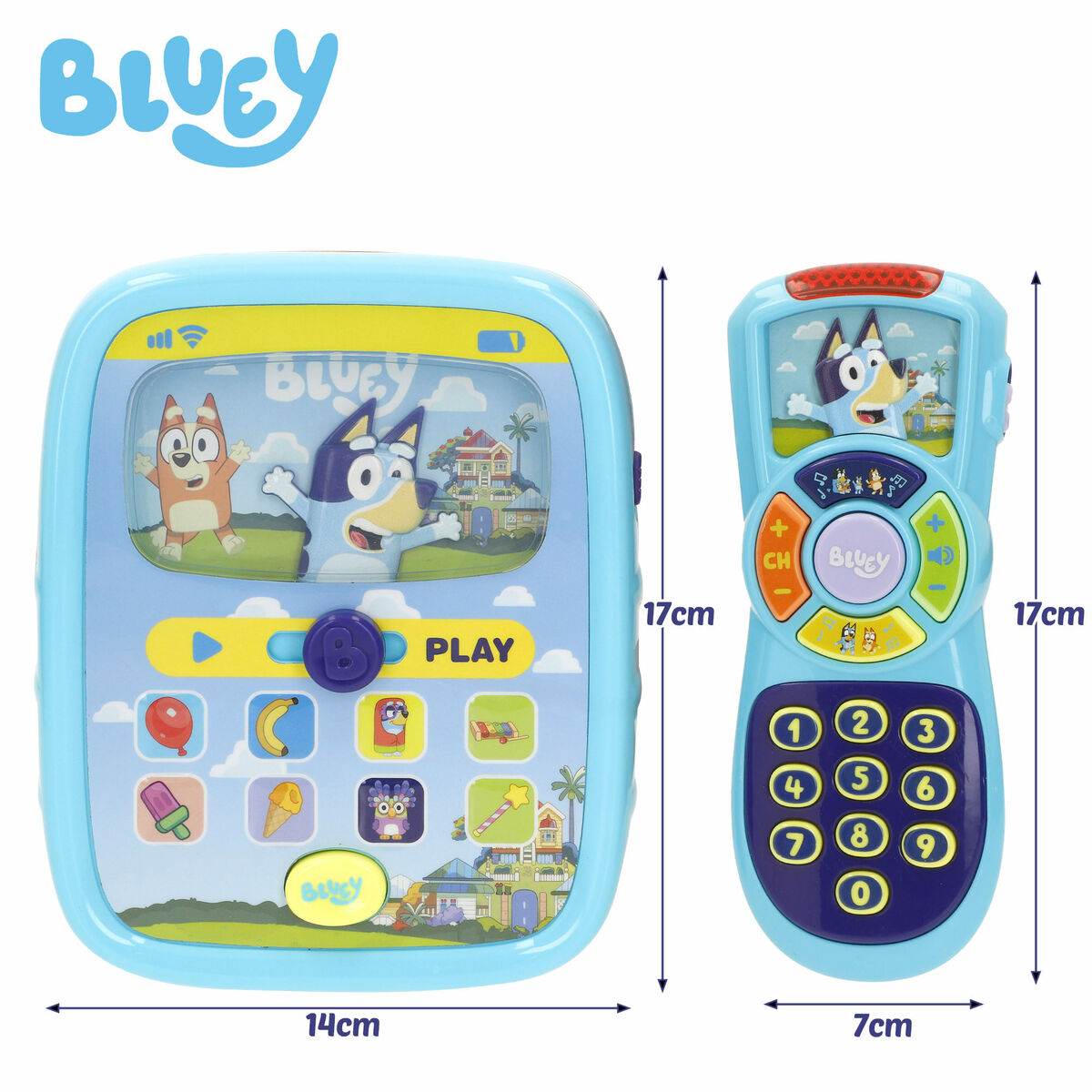 Telefon Inteligent pentru Învățat Bluey (4 Unități) - Bebelus, Jucăriile copilăriei timpurii