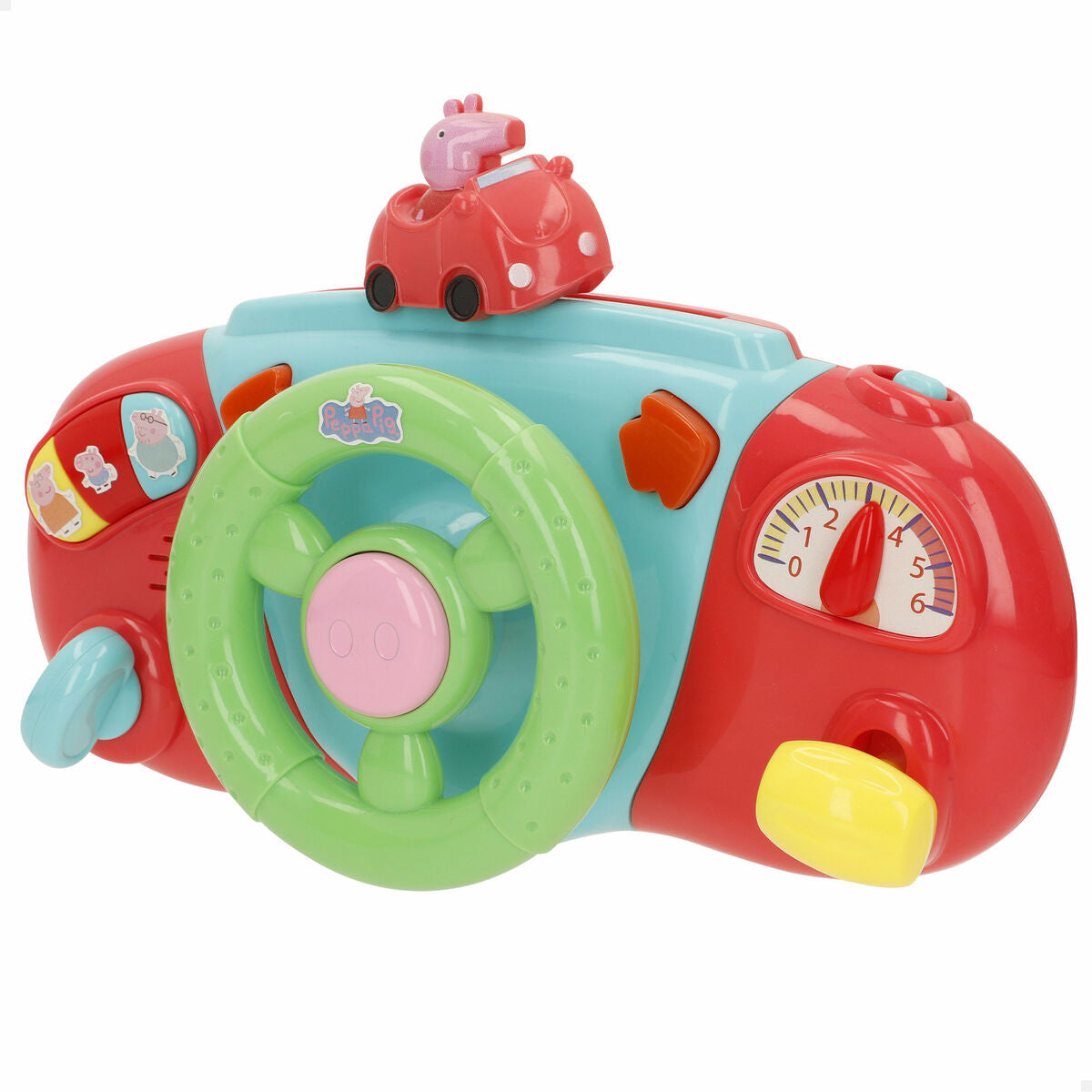 Volan pentru cărucior Peppa Pig 26 x 17 x 7 cm (4 Unități) - Bebelus, Jucăriile copilăriei timpurii