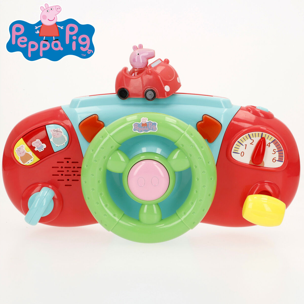 Volan pentru cărucior Peppa Pig 26 x 17 x 7 cm (4 Unități) - Bebelus, Jucăriile copilăriei timpurii