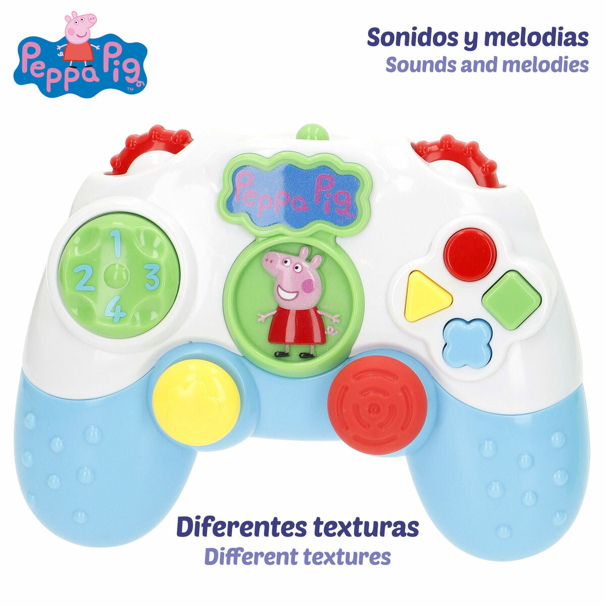 Telefon Inteligent pentru Învățat Peppa Pig 15 x 11 x 5 cm (4 Unități) - Bebelus, Jucăriile copilăriei timpurii