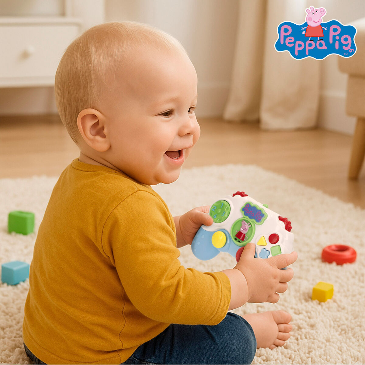 Telefon Inteligent pentru Învățat Peppa Pig 15 x 11 x 5 cm (4 Unități) - Bebelus, Jucăriile copilăriei timpurii