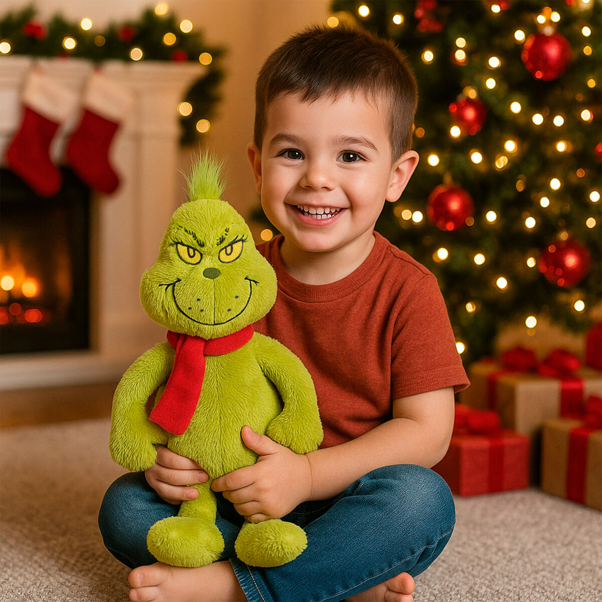 Jucărie de Pluș The Grinch Poliester 15 x30 x 8 cm (4 Unități) - Jucarii si jocuri, Jucării de pluș