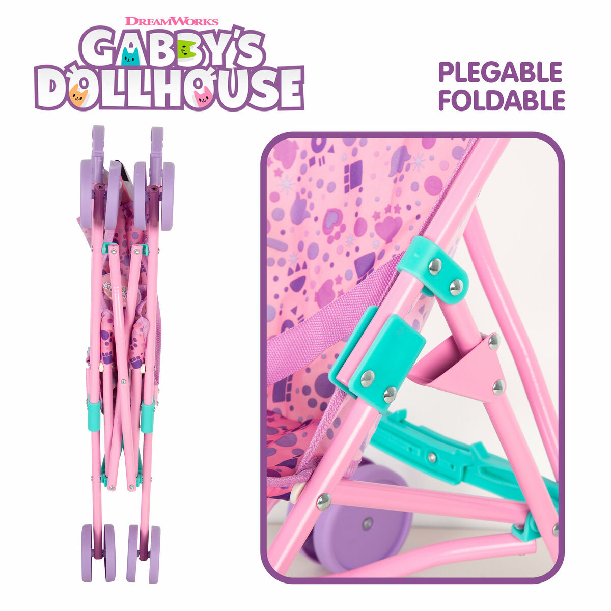 Cărucior pentru Păpuși Gabby's Dollhouse (12 Unități) - Jucarii si jocuri, Păpuși și accesorii