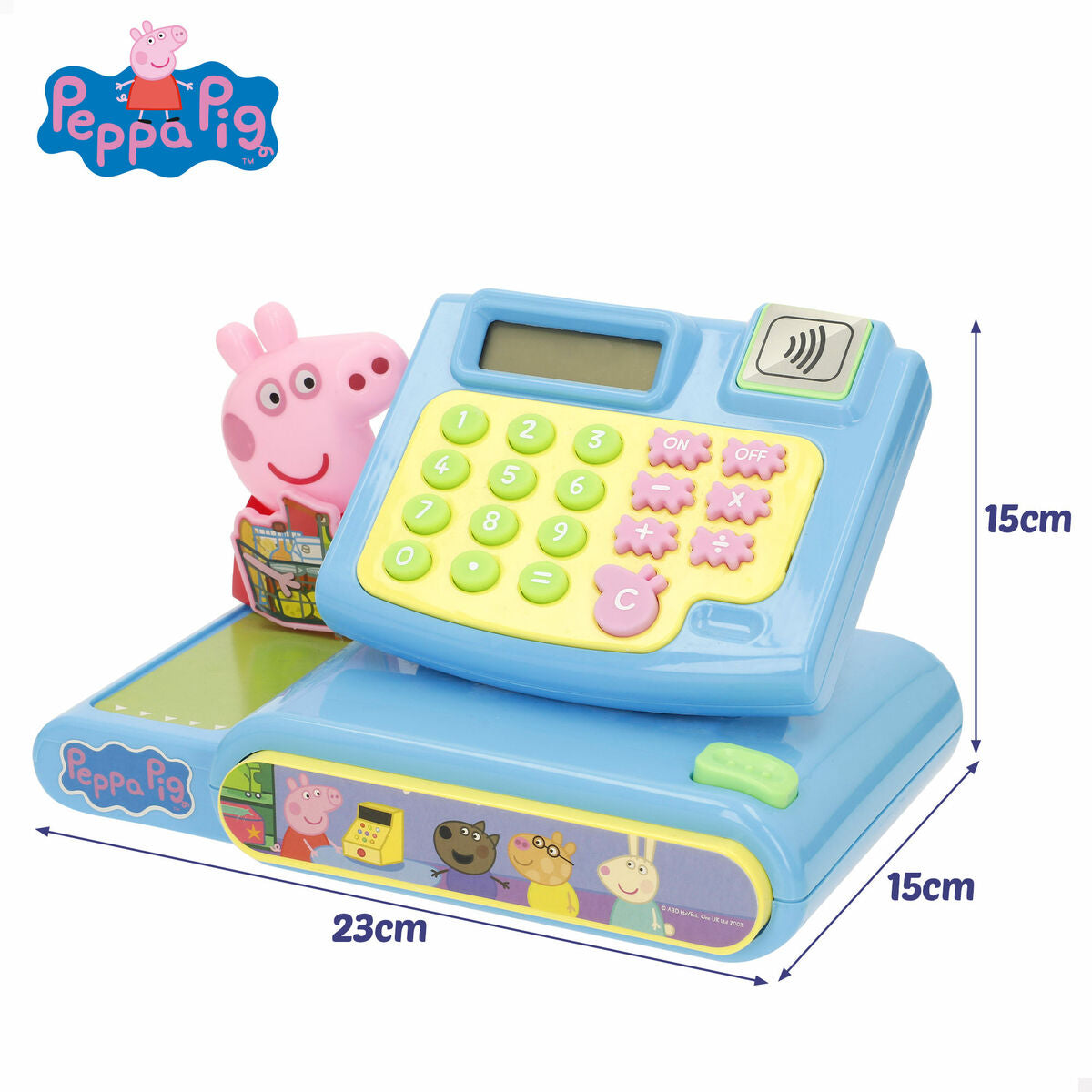 Casă de marcat de jucărie Peppa Pig 19 x 15 x 13 cm (4 bucăți) - Jucarii si jocuri, Imitații de jocuri