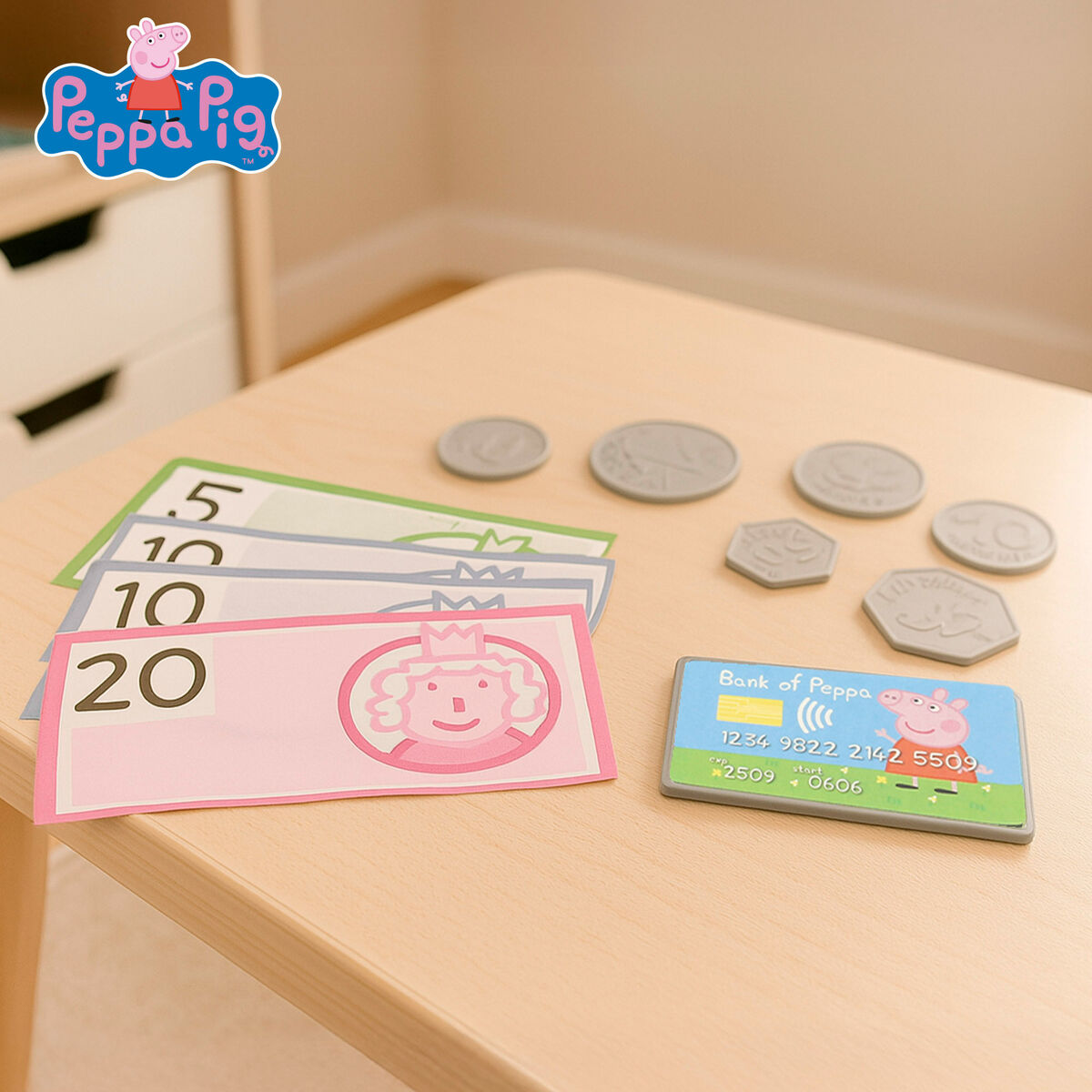 Casă de marcat de jucărie Peppa Pig 19 x 15 x 13 cm (4 bucăți) - Jucarii si jocuri, Imitații de jocuri