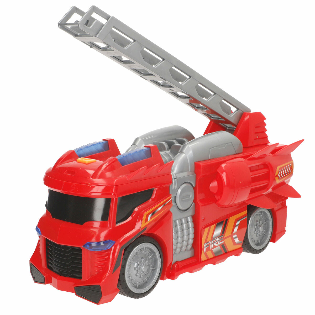 Camion de Pompieri Teamsterz Roșu Gri 30 x 16 x 13 cm (4 Unități) - Jucarii si jocuri, Vehicule
