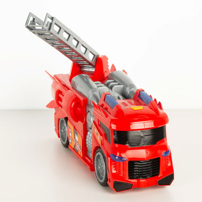 Camion de Pompieri Teamsterz Roșu Gri 30 x 16 x 13 cm (4 Unități) - Jucarii si jocuri, Vehicule