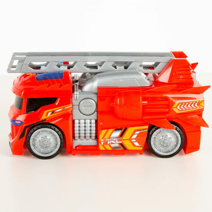 Camion de Pompieri Teamsterz Roșu Gri 30 x 16 x 13 cm (4 Unități) - Jucarii si jocuri, Vehicule