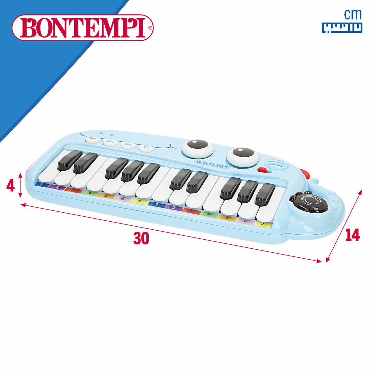 Joc Educativ Învăț cu Pianul Bontempi Dino 30 x 4 x 14 cm (4 Unități) - Jucarii si jocuri, Instrumente muzicale pentru copii