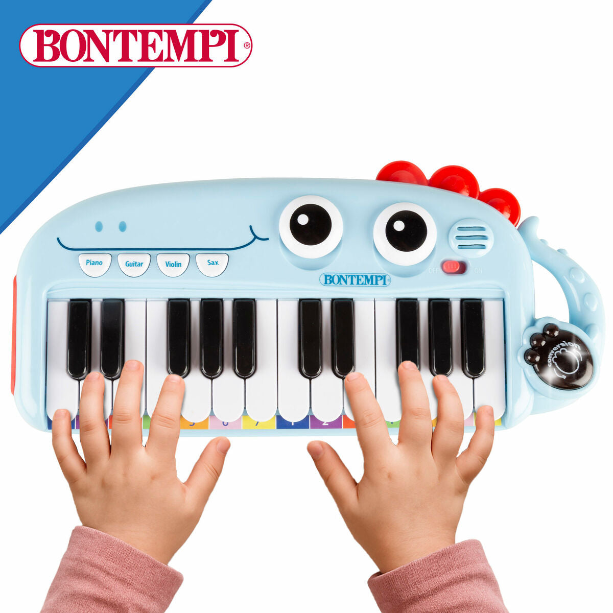 Joc Educativ Învăț cu Pianul Bontempi Dino 30 x 4 x 14 cm (4 Unități) - Jucarii si jocuri, Instrumente muzicale pentru copii
