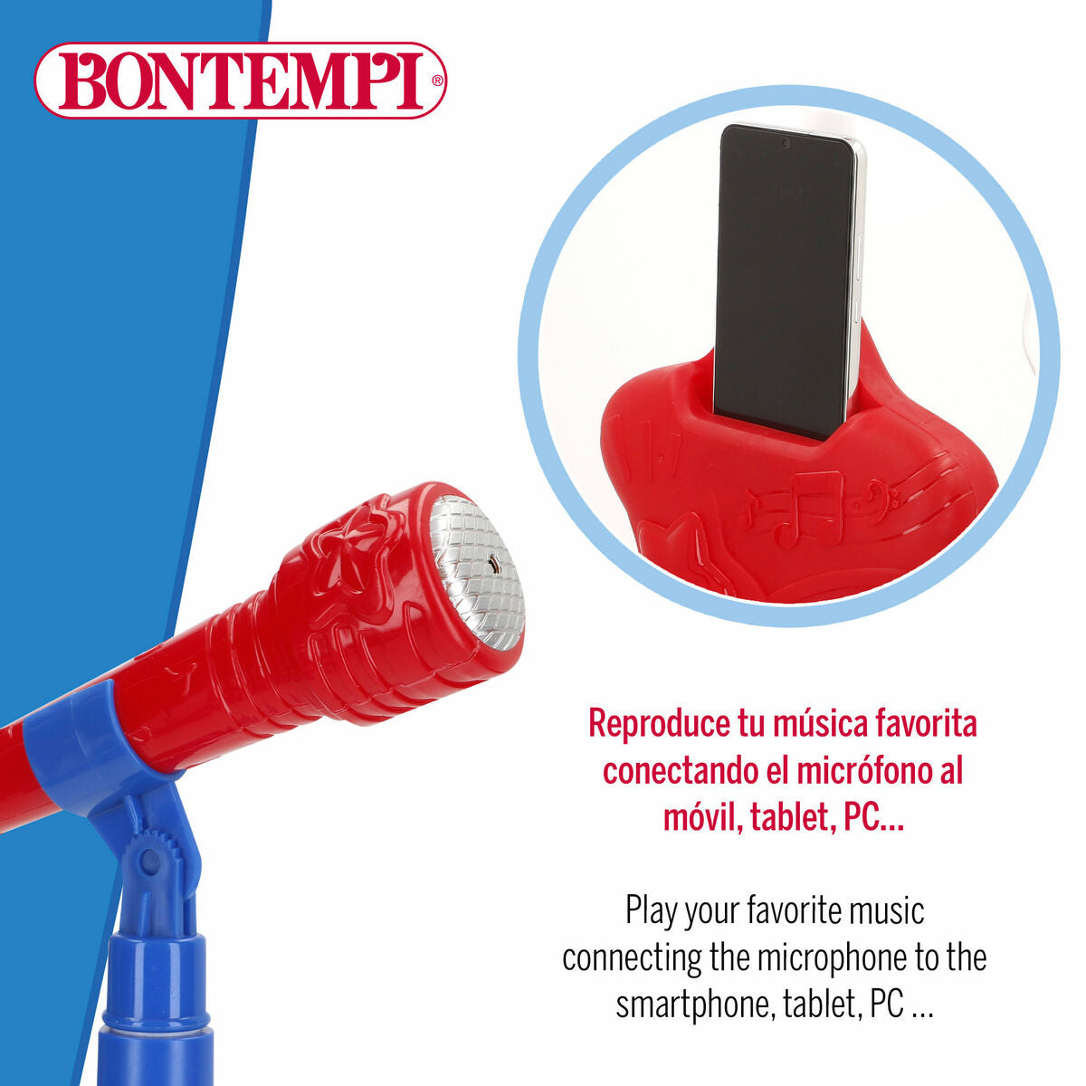 Microfon jucărie Bontempi - Jucarii si jocuri, Instrumente muzicale pentru copii