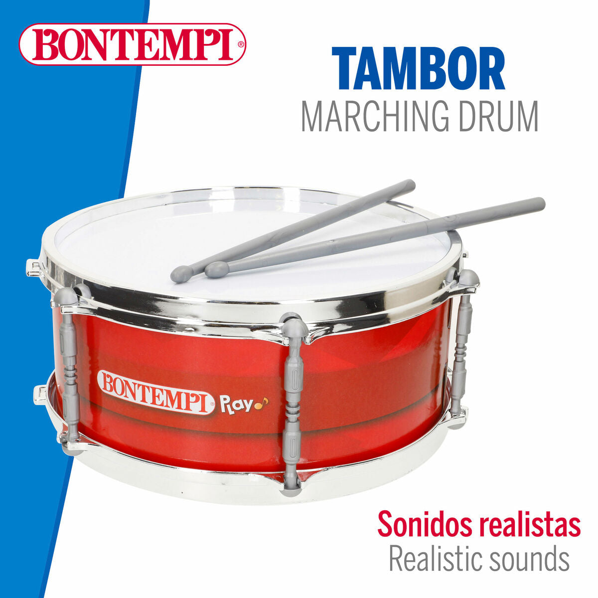 Cilindru Bontempi Plastic 31 x 15 x 31 cm Roșu (4 Unități) - Jucarii si jocuri, Instrumente muzicale pentru copii