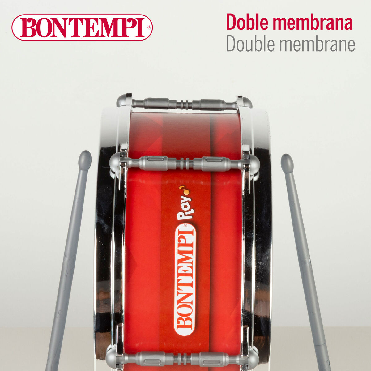 Cilindru Bontempi Plastic 31 x 15 x 31 cm Roșu (4 Unități) - Jucarii si jocuri, Instrumente muzicale pentru copii