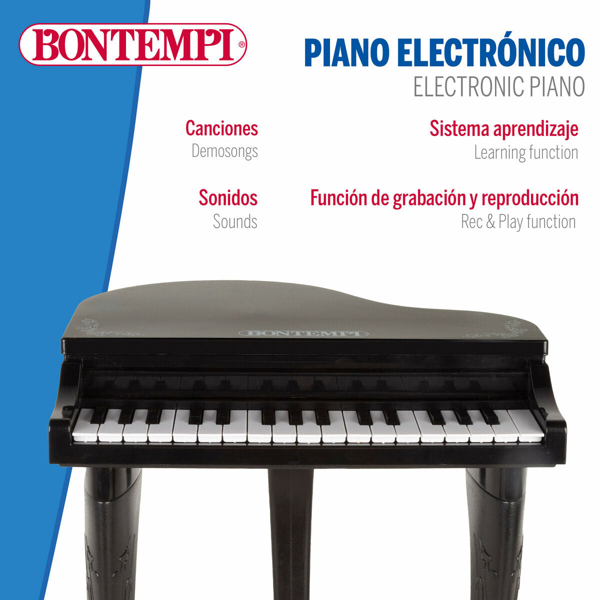 Joc Educativ Învăț cu Pianul Bontempi 40 x 62 x 33 cm (2 Unități) - Jucarii si jocuri, Instrumente muzicale pentru copii