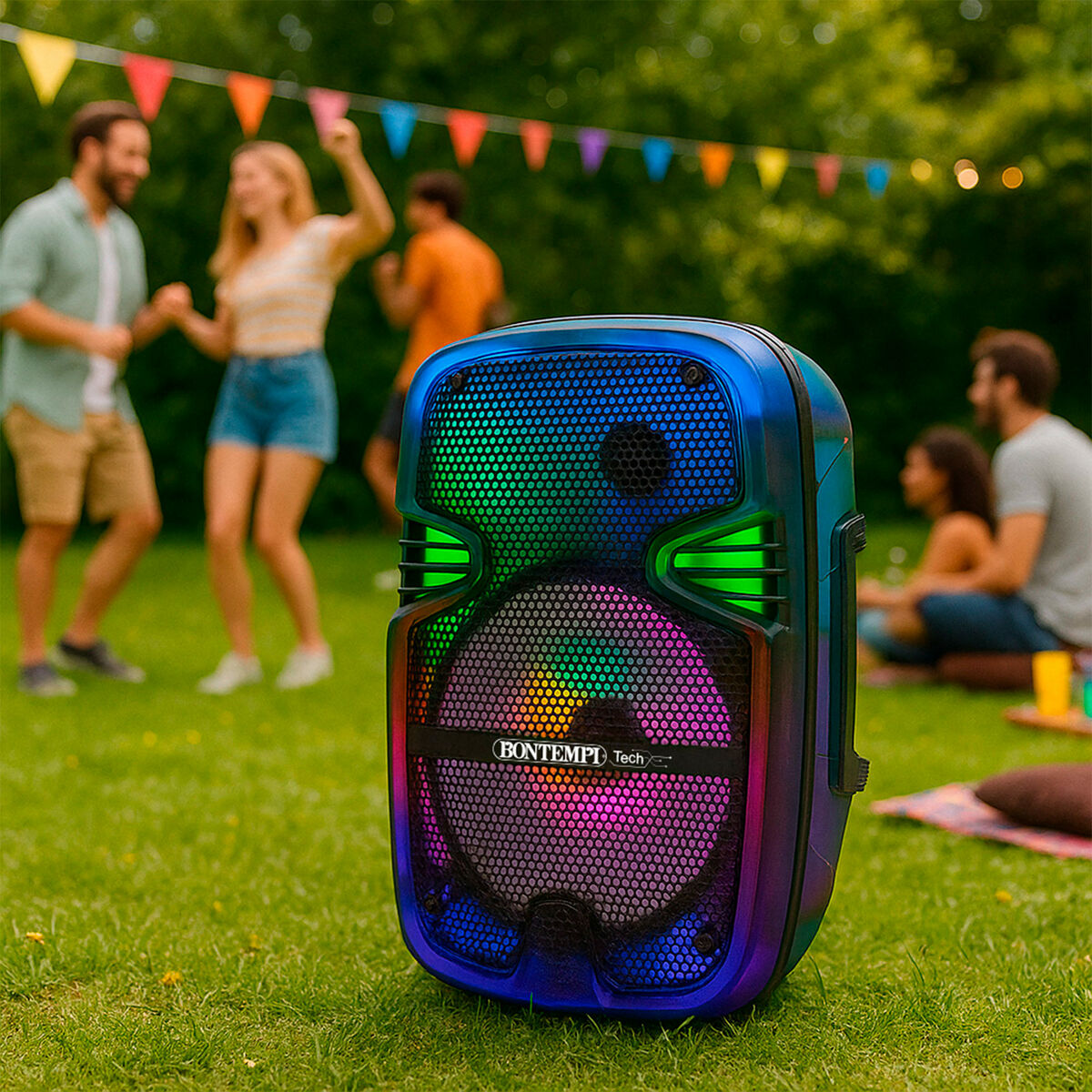 Difuzor cu Microfon Karaoke Bontempi Plastic 25 x 39 x 21 cm (2 Unități) - Jucarii si jocuri, Instrumente muzicale pentru copii