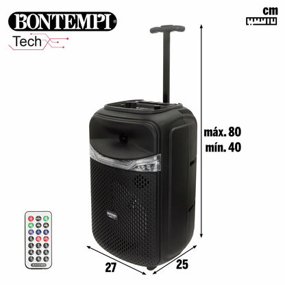 Difuzor cu Microfon Karaoke Bontempi Plastic 27 x 40 x 25 cm (2 Unități) - Jucarii si jocuri, Instrumente muzicale pentru copii