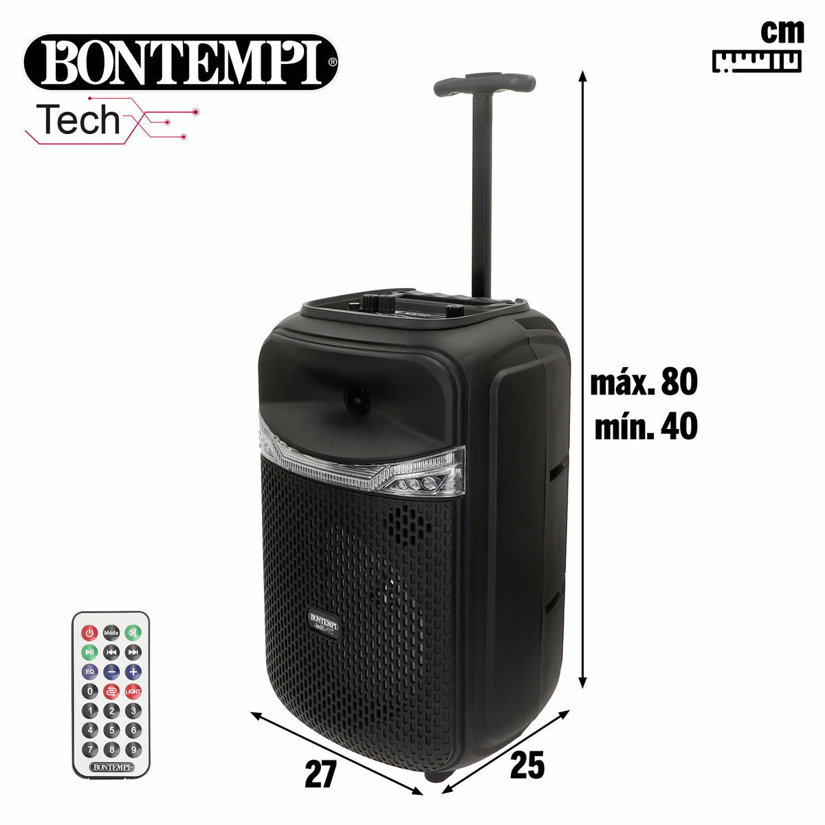 Difuzor cu Microfon Karaoke Bontempi Plastic 27 x 40 x 25 cm (2 Unități) - Jucarii si jocuri, Instrumente muzicale pentru copii