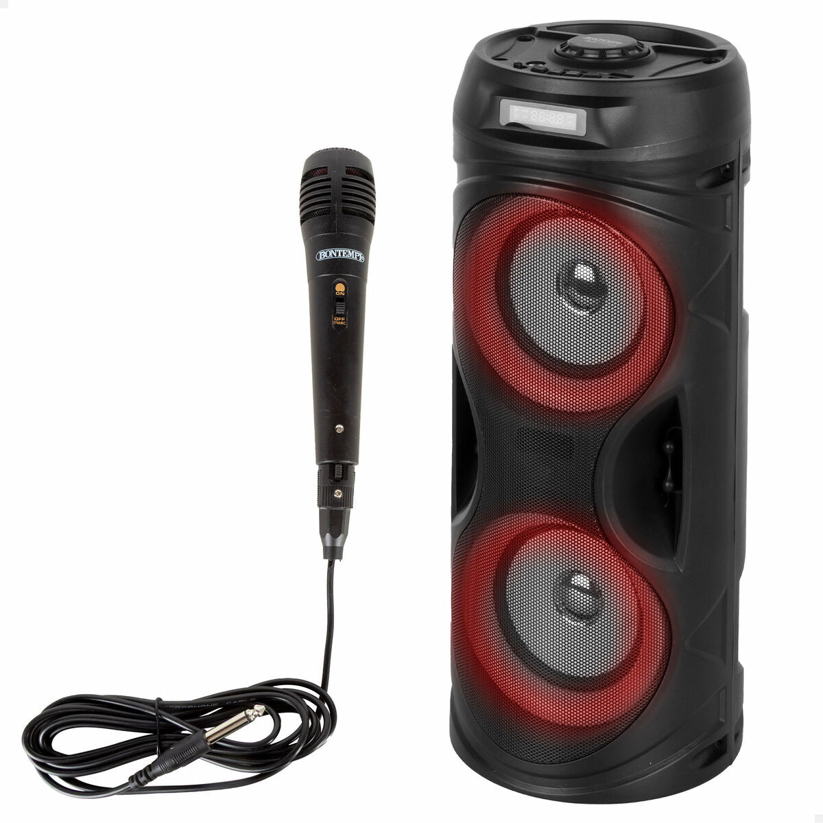 Difuzor cu Microfon Karaoke Bontempi Plastic 16 x 38 x 16 cm (2 Unități) - Jucarii si jocuri, Instrumente muzicale pentru copii