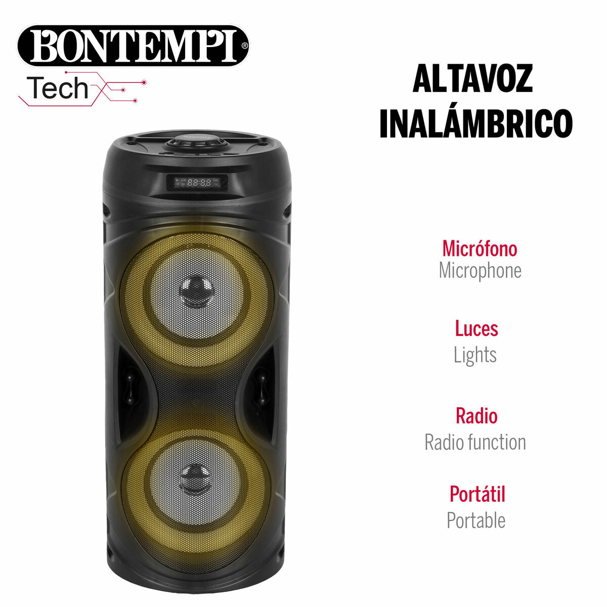 Difuzor cu Microfon Karaoke Bontempi Plastic 16 x 38 x 16 cm (2 Unități) - Jucarii si jocuri, Instrumente muzicale pentru copii
