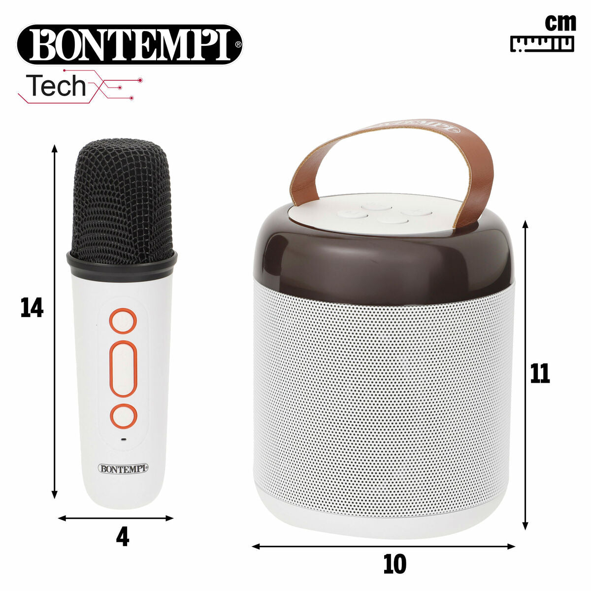 Difuzor cu Microfon Karaoke Bontempi - Jucarii si jocuri, Instrumente muzicale pentru copii