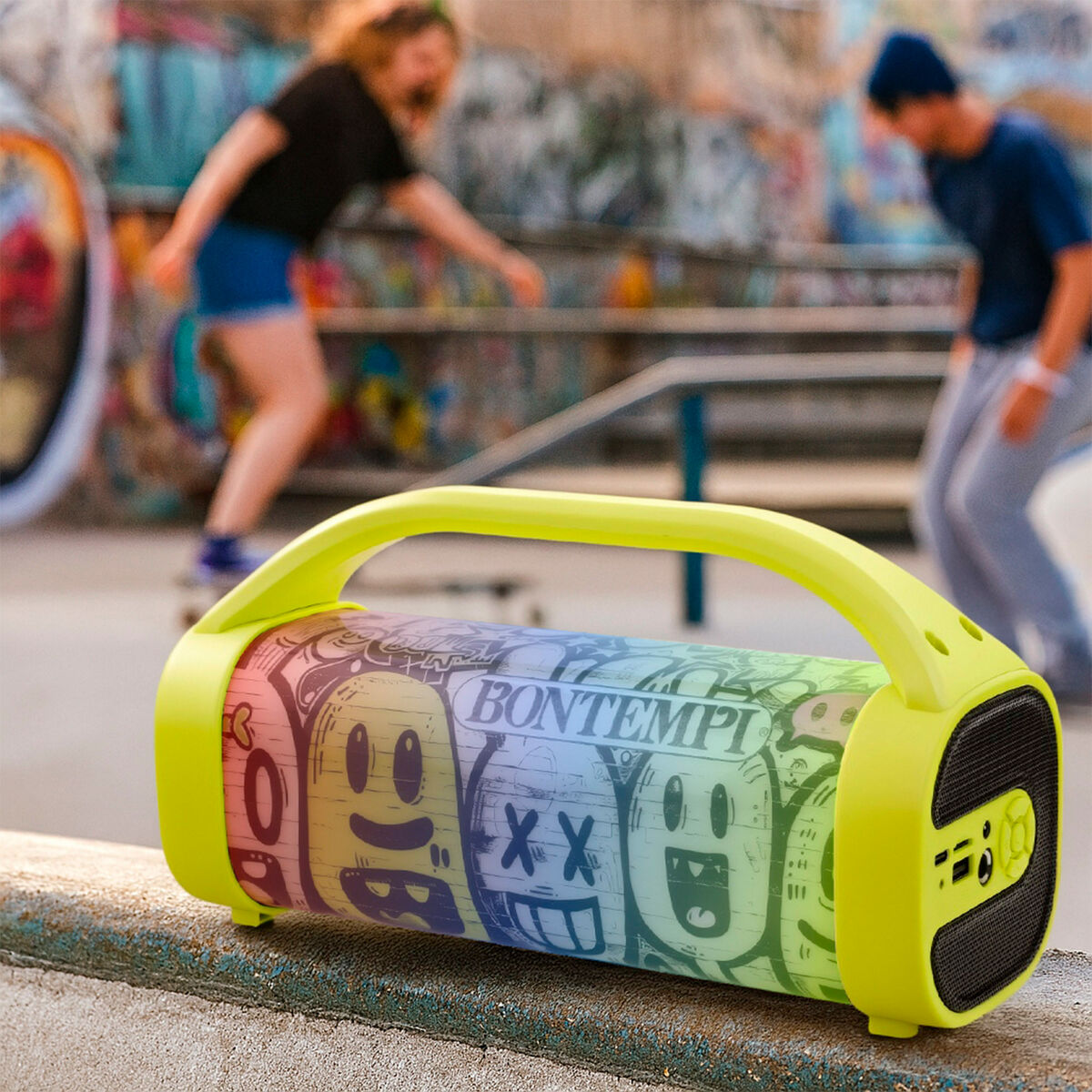 Difuzor cu Microfon Karaoke Bontempi - Jucarii si jocuri, Instrumente muzicale pentru copii