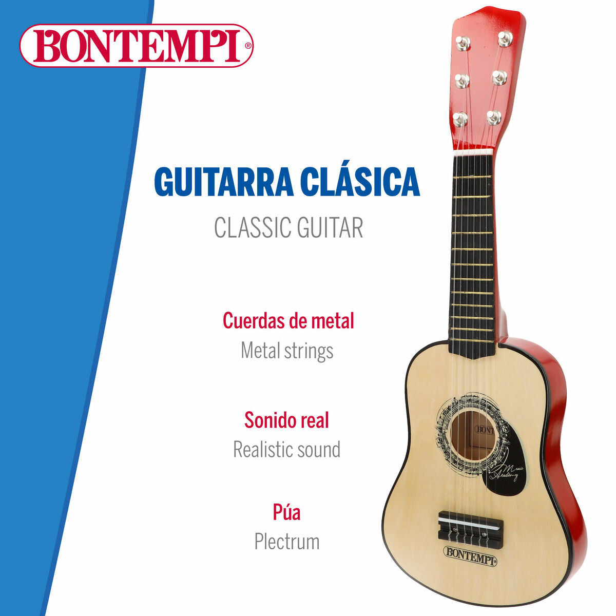 Chitară pentru Copii Bontempi 19 x 55 x 6 cm (2 Unități) - Jucarii si jocuri, Instrumente muzicale pentru copii