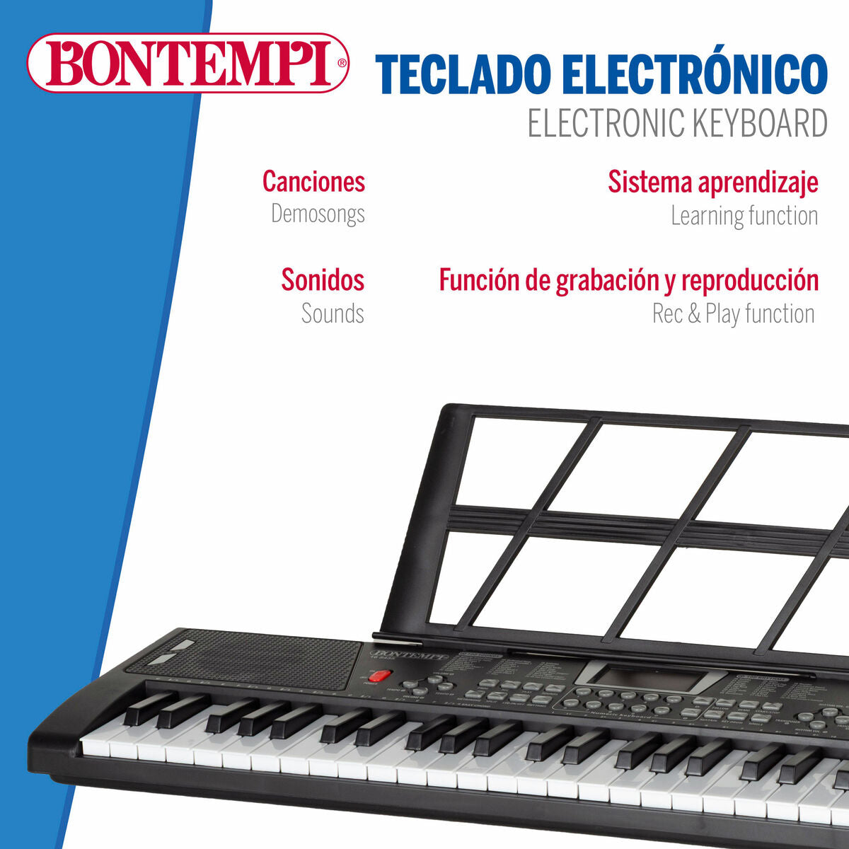 Pian Electronic Bontempi 68 x 88 x 38 cm (2 Unități) - Jucarii si jocuri, Instrumente muzicale pentru copii