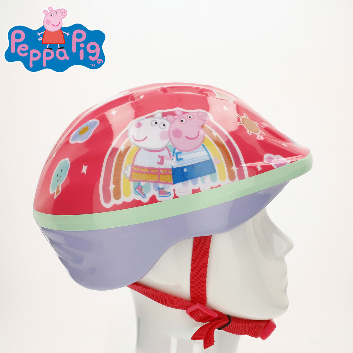 Cască de Ciclism pentru Copii Peppa Pig Roșu 48-52 cm - Sport și în aer liber, Ciclism
