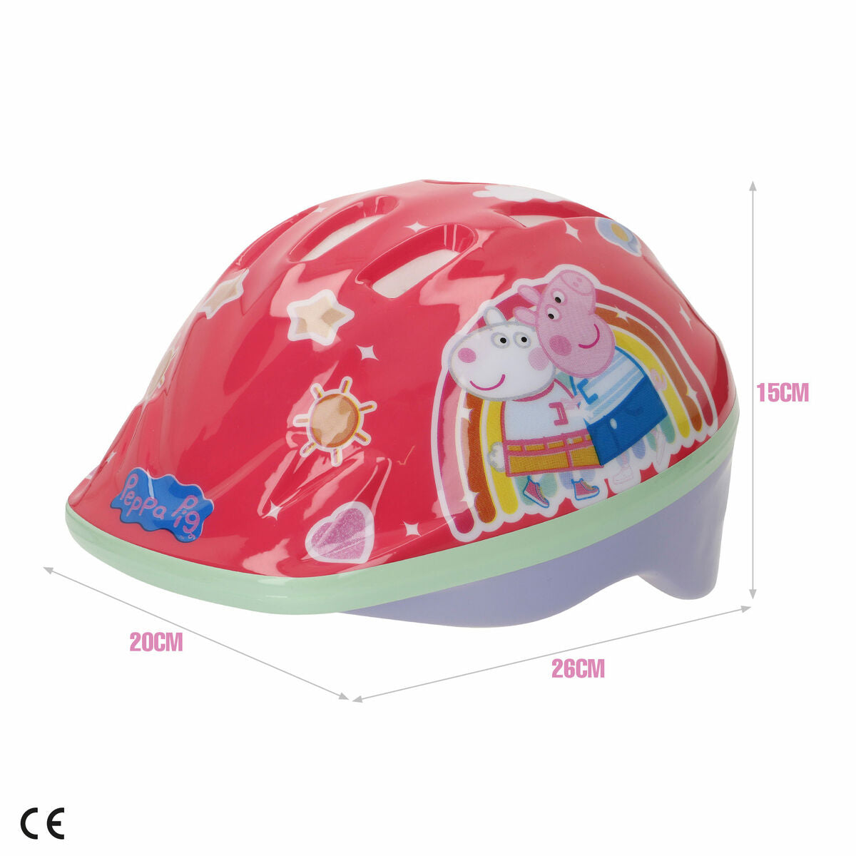 Cască de Ciclism pentru Copii Peppa Pig Roșu 48-52 cm - Sport și în aer liber, Ciclism
