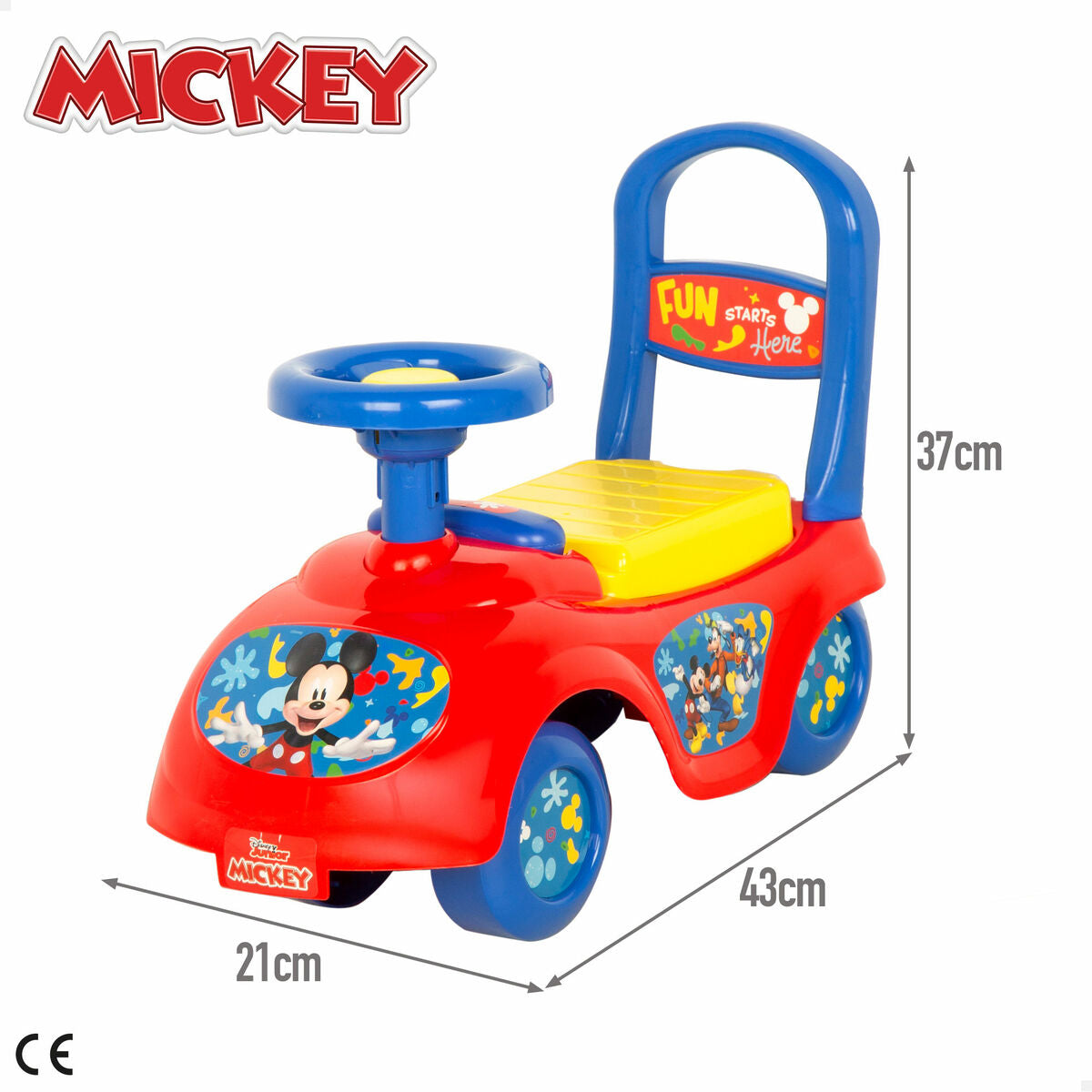 Premergător Mickey Mouse 43 x 37 x 21 cm (2 Unități) - Jucarii si jocuri, În aer liber și sport
