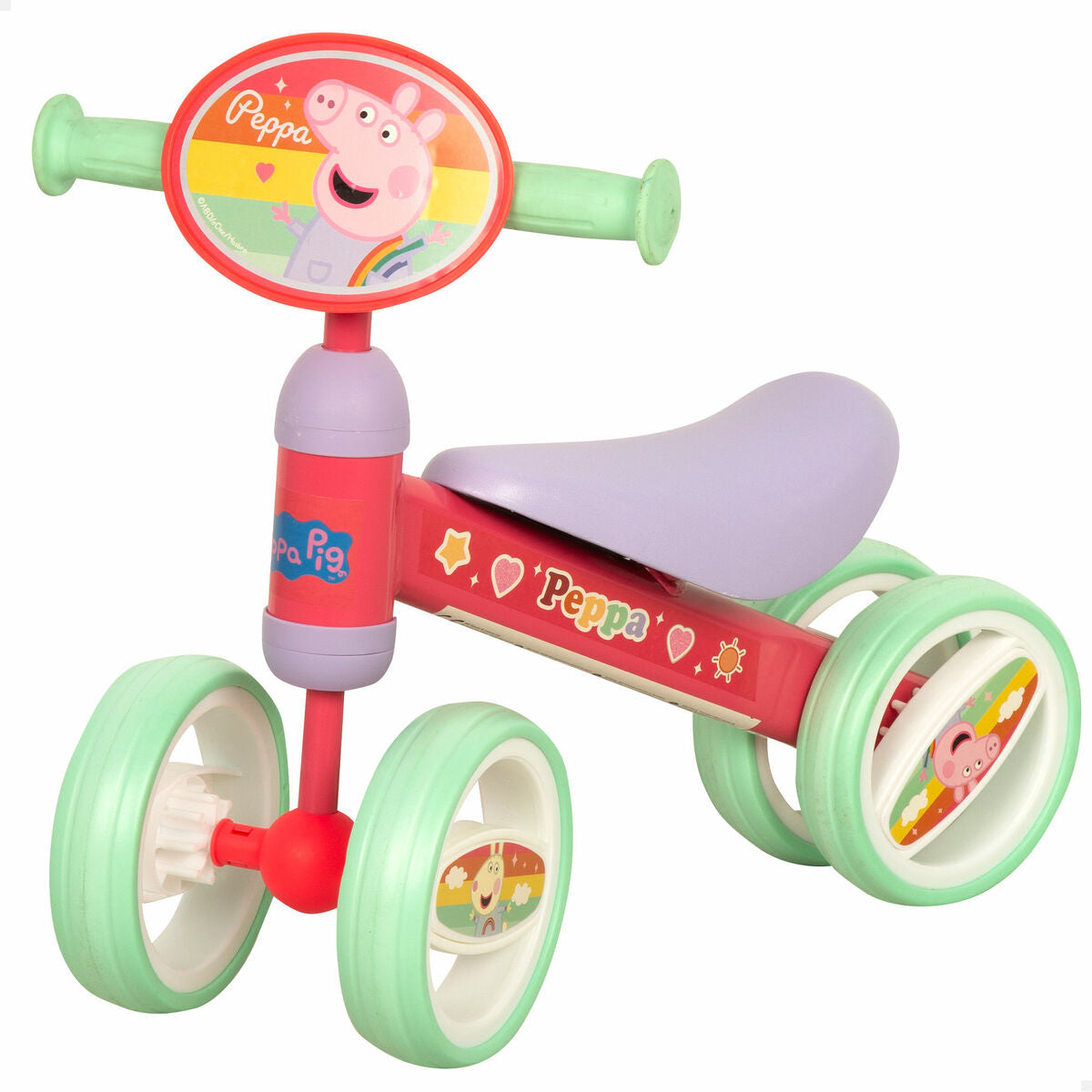 Triciclu Peppa Pig Multicolor 47 x 37 x 25 cm (2 Unități) - Jucarii si jocuri, În aer liber și sport