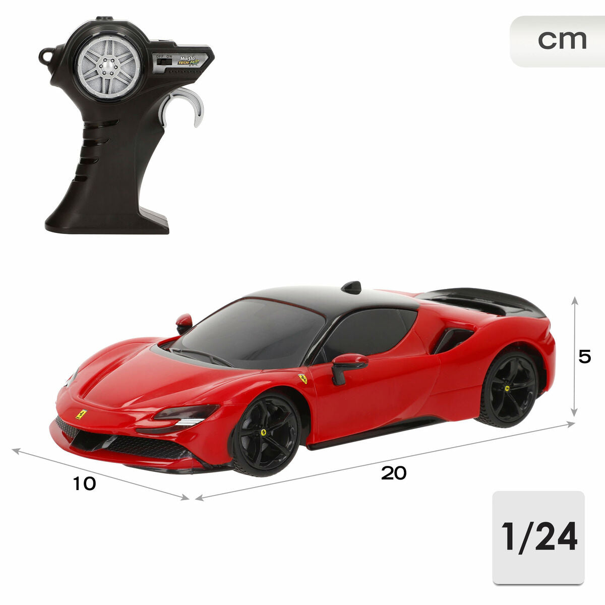 Mașină Radio Control Audi SF90 STRADALE 20 x 5 x 10 cm (4 Unități) - Jucarii si jocuri, Vehicule